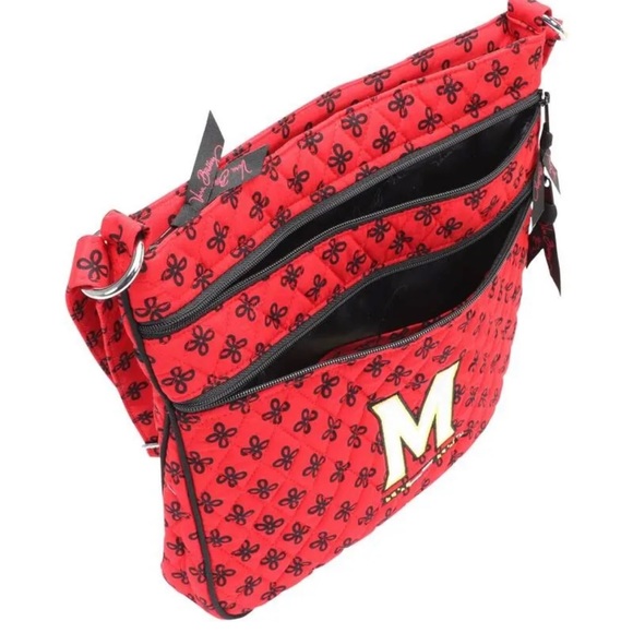 🆕Vera Bradley University of Maryland Terrapins TripleZip Hipster Crossbody Bag - Picture 5 of 11